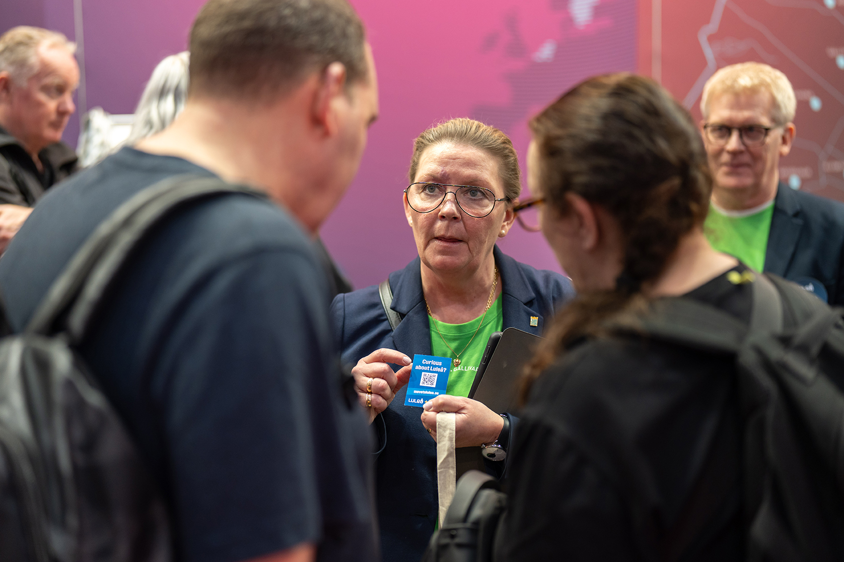 Monica på Emigration Expo