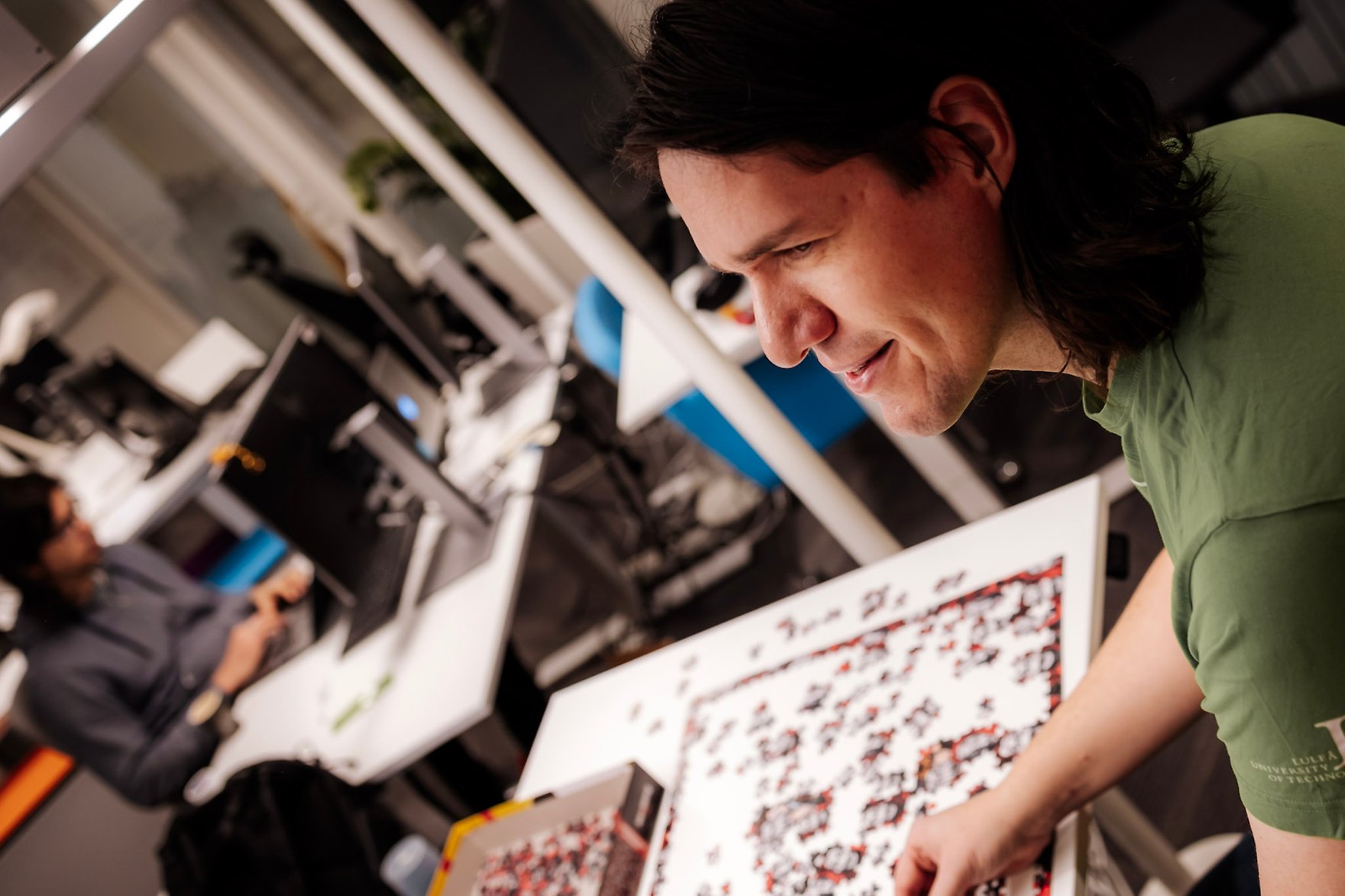 Liwicki lägger pussel